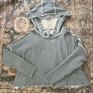 Free people free spirit hoodie heather grey